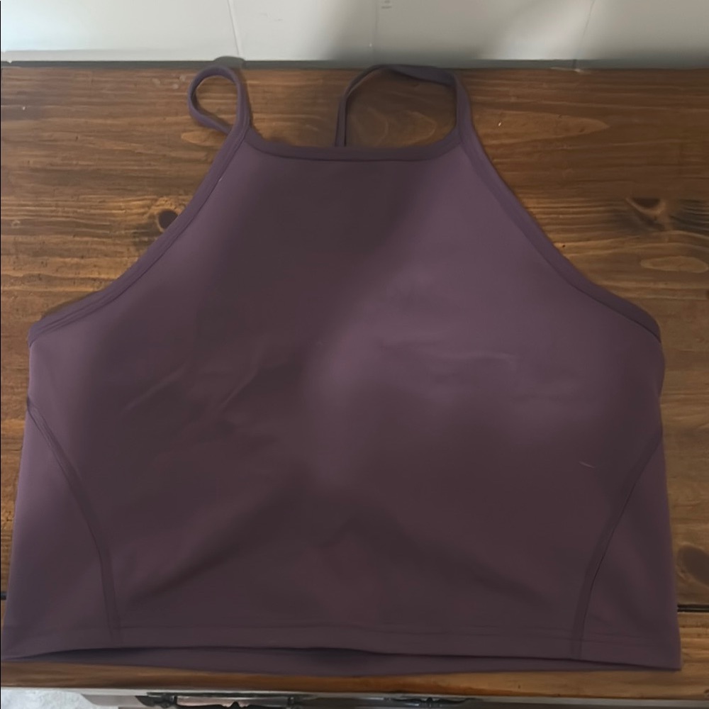 Lululemon Athletica High-Neck Sports Bra in Deep Purple